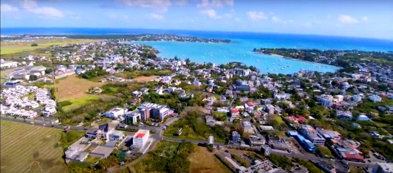 Grand Baie aerial view