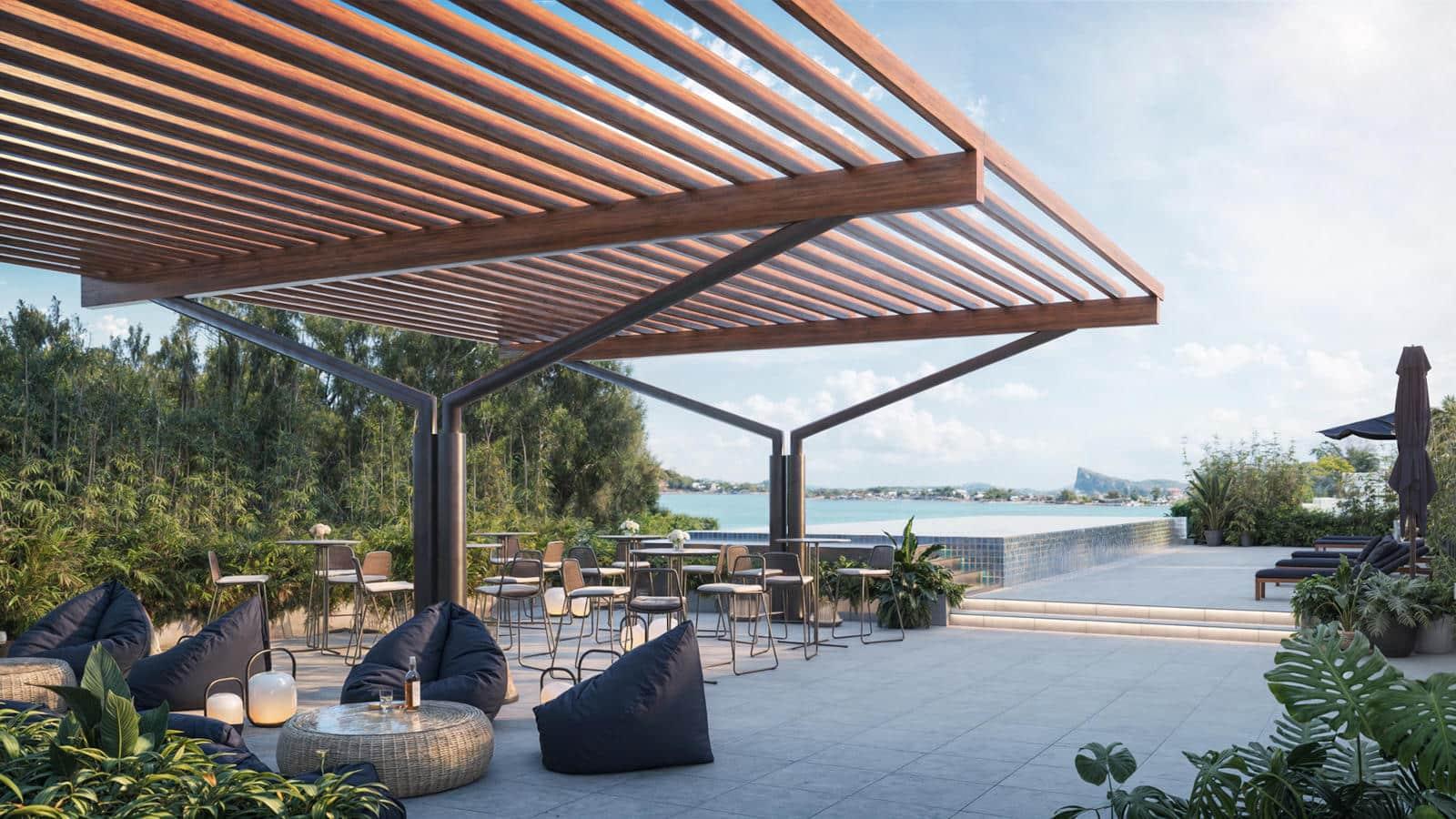 2beach collective grand baie rooftop view 02