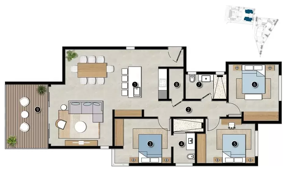 3-Bedroom Apartment Type 2