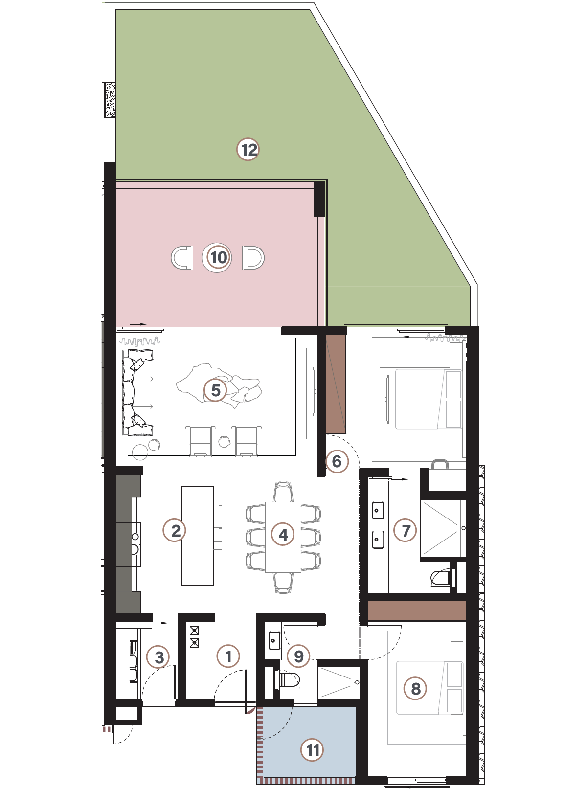 2-Bedroom Apartment - Ground Floor