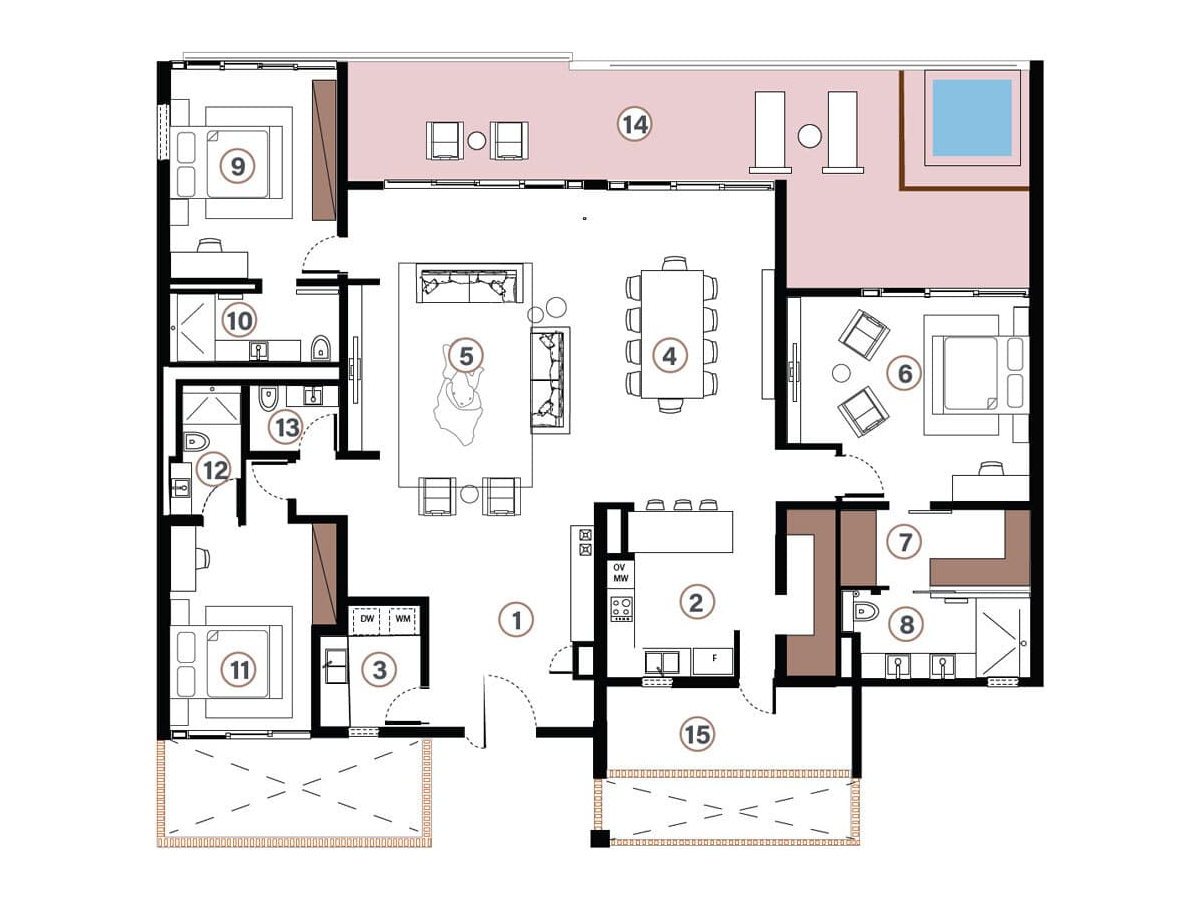 3-Bedroom Penthouse