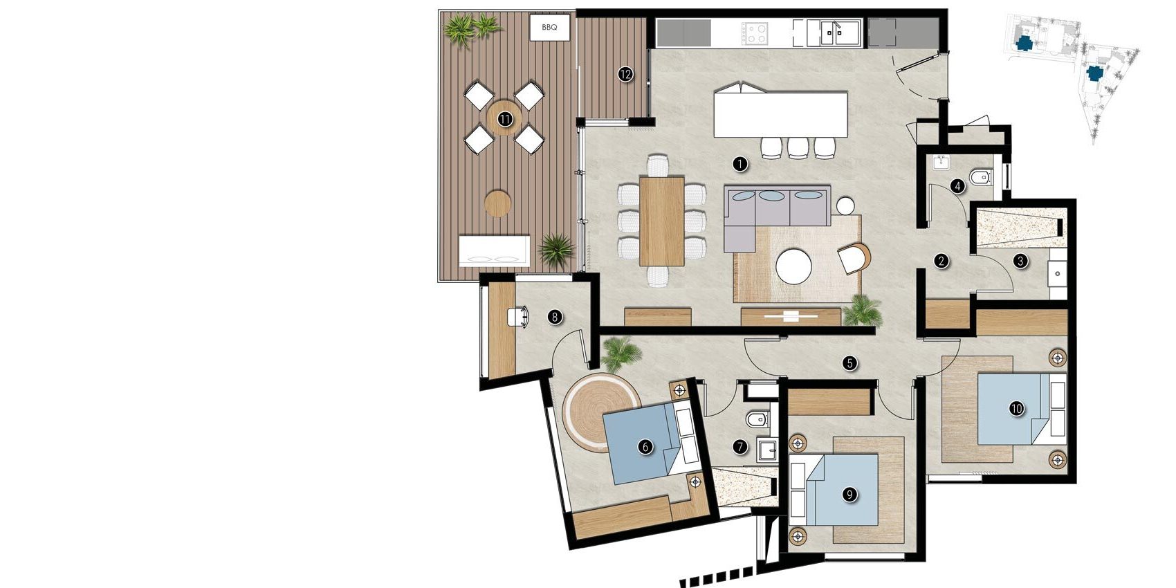 2futures sunsetcove floorplan a101 d201 type1 3br
